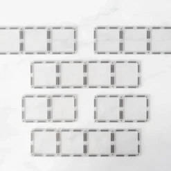 Connetix Tiles Clear Rectangle Pack (12St) | Magnetische Bouwtegels | Kidsdeco.Nl