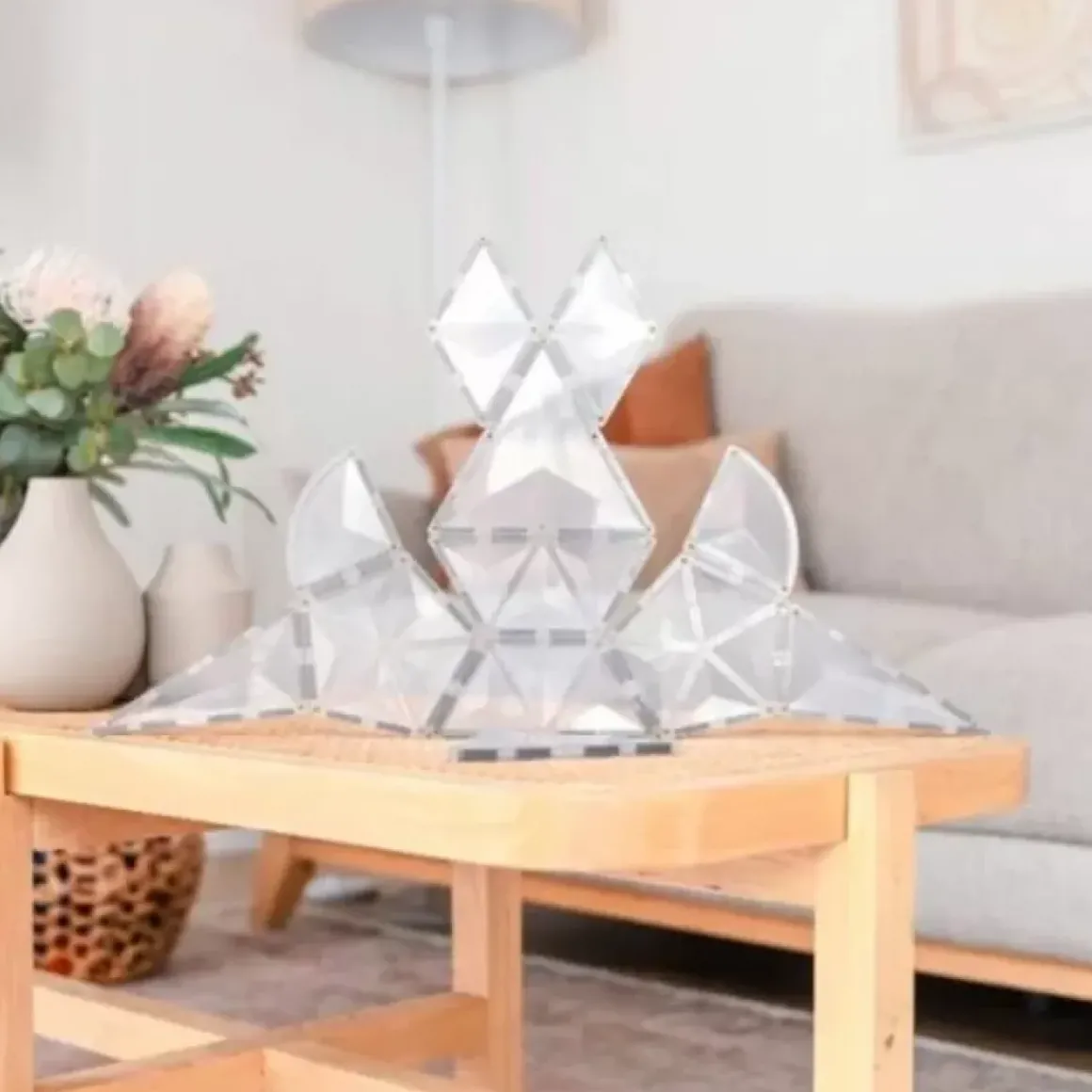 Connetix Tiles Clear Shape Expansion Pack (24St) | Magnetische Bouwtegels | Kidsdeco.Nl