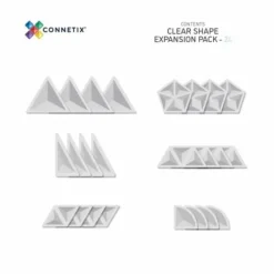 Connetix Tiles Clear Shape Expansion Pack (24St) | Magnetische Bouwtegels | Kidsdeco.Nl