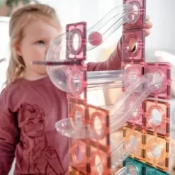 Connetix Tiles Extra Ballen Knikkerbaan Pastel (16St) | Magnetische Bouwtegels | Kidsdeco.Nl