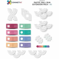 Connetix Tiles Pastel Ball Run Expansion Pack (80St)