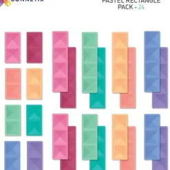 Connetix Tiles Pastel Rectangle Pack (24St)