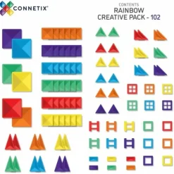 Connetix Tiles Rainbow Creative Pack (102St)