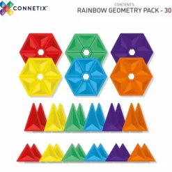 Connetix Tiles Rainbow Geometry Pack (30St)