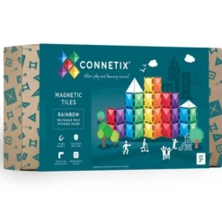 Connetix Tiles Rainbow Rectangle Pack (18St)