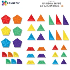 Connetix Tiles Rainbow Shape Expansion Pack (36St)