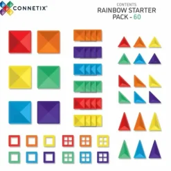 Connetix Tiles Rainbow Starter Pack (60St)