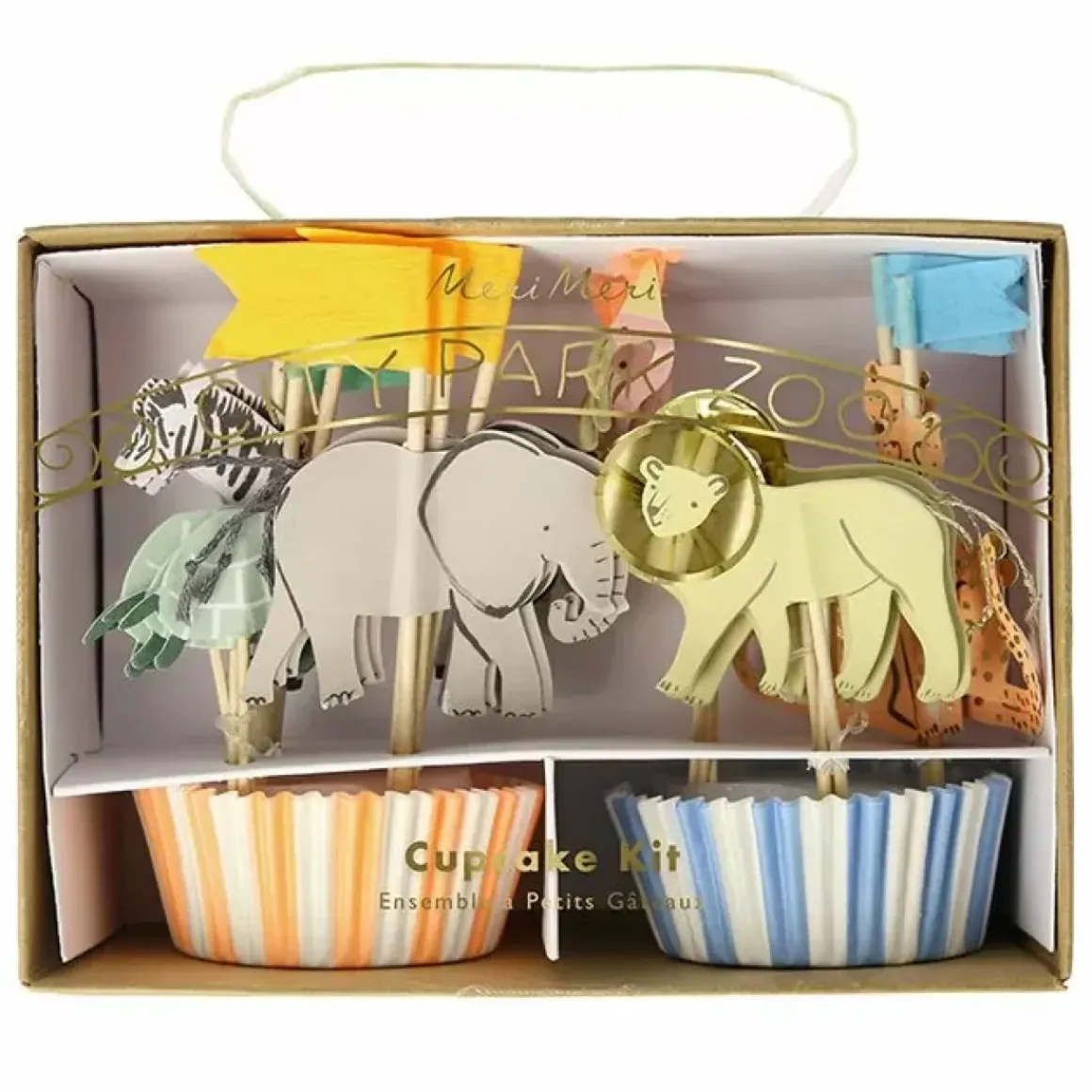 Cupcake Kit Safari Animals Meri Meri