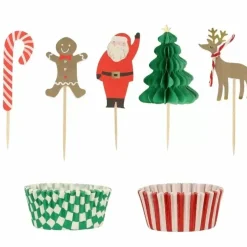 Cupcake Set Kersthuisje Meri Meri