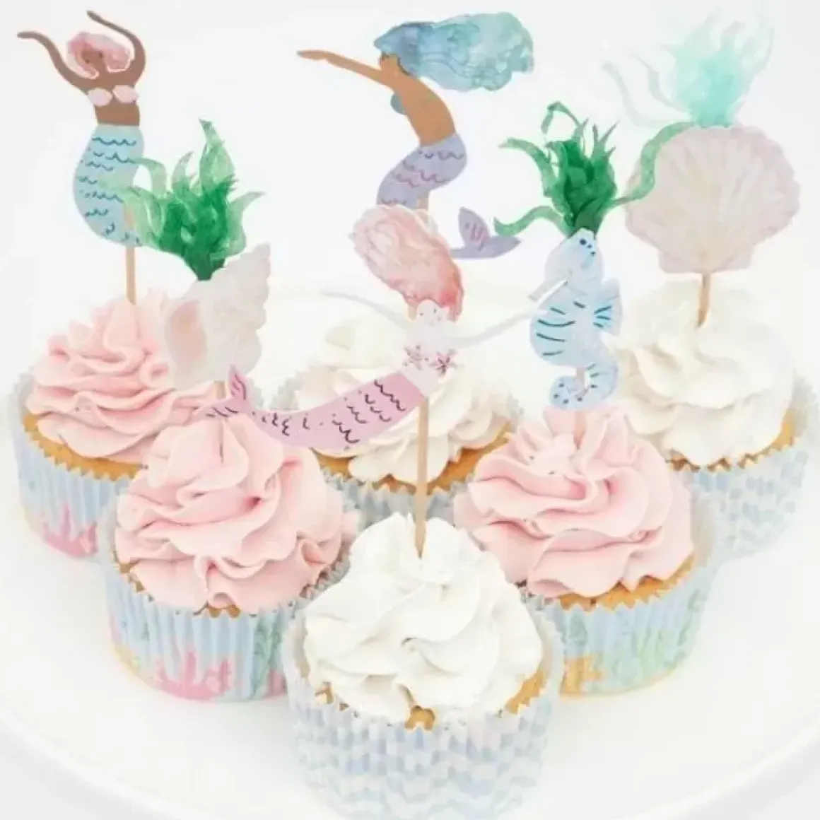 Cupcake Set Mermaid Tail Meri Meri