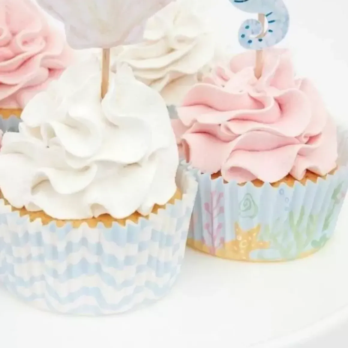Cupcake Set Mermaid Tail Meri Meri