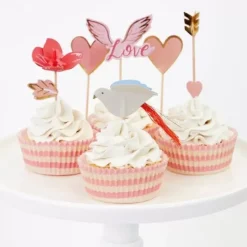 Cupcake Set Valentine Heart Meri Meri
