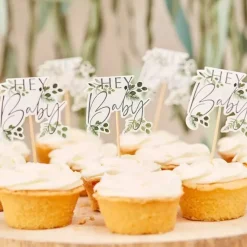 Cupcake Toppers Botanical Baby (12St) Ginger Ray