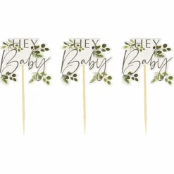 Cupcake Toppers Botanical Baby (12St) Ginger Ray