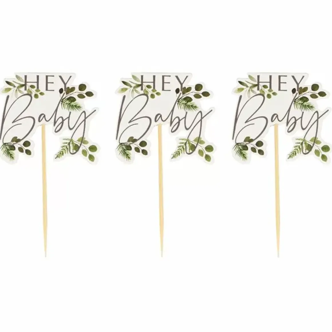 Cupcake Toppers Botanical Baby (12St) Ginger Ray