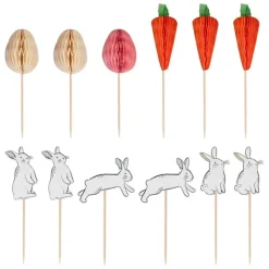 Cupcake Toppers Bunny Hop Hop Hooray (12St) Ginger Ray
