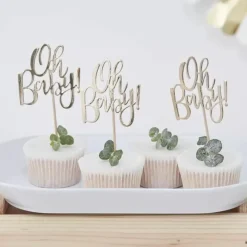 Cupcake Toppers (12St) Oh Baby! Ginger Ray