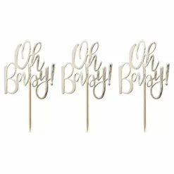 Cupcake Toppers (12St) Oh Baby! Ginger Ray