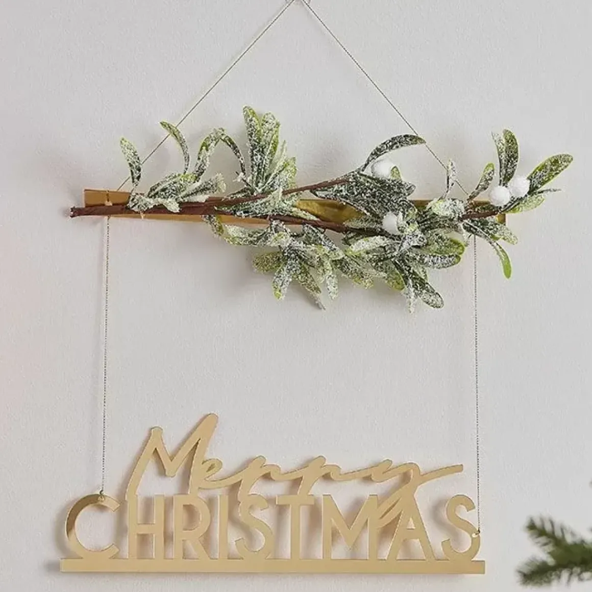 Decoratiehanger Merry Christmas Goud Nordic Noel Ginger Ray