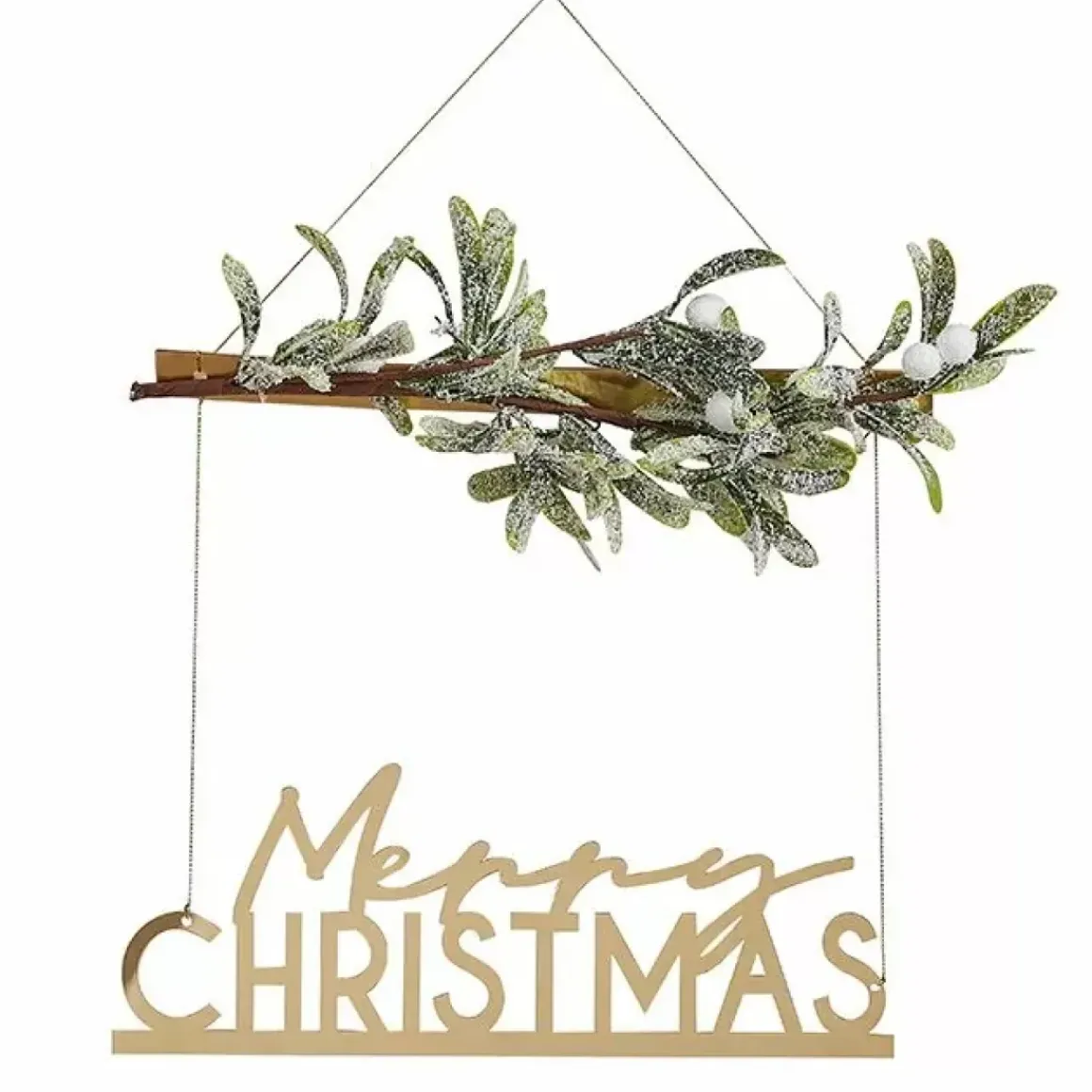 Decoratiehanger Merry Christmas Goud Nordic Noel Ginger Ray
