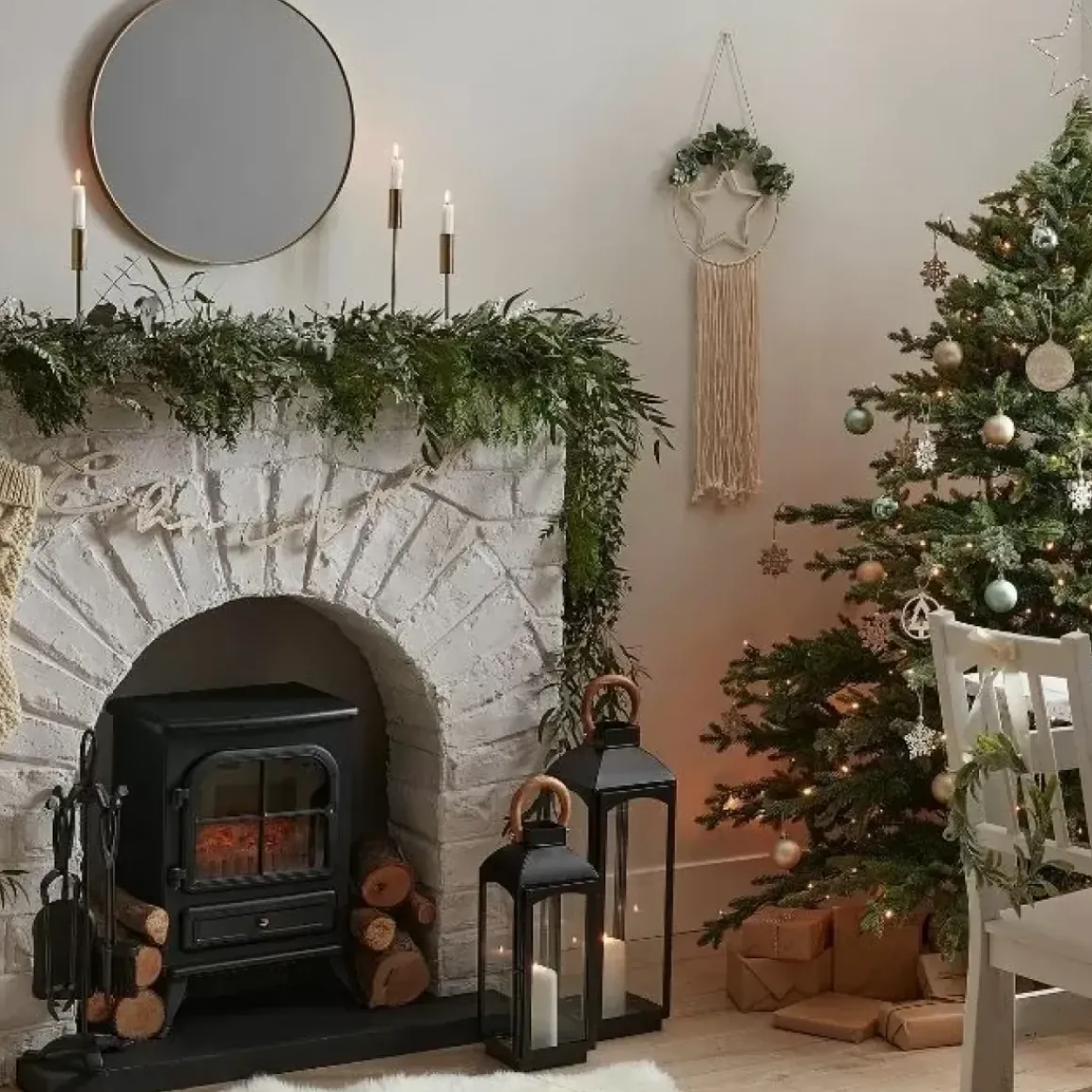 Decoratiehanger Merry Christmas Goud Nordic Noel Ginger Ray