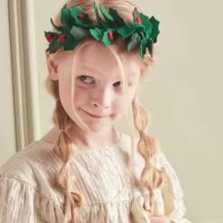 Diadeem Holly Christmas Vilt Meri Meri