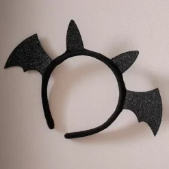 Diadeem Vleermuis Glitter Zwart Ginger Ray