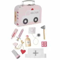Dokterskoffertje Met Accessoires Roze Jabadabado