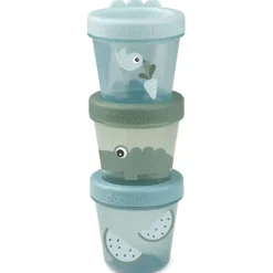 Done By Deer Babyvoeding Bewaarbakjes (3St) Croco Green