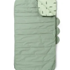 Done By Deer Gewatteerde Kinderslaapzak Croco Green