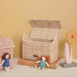 Draagbaar Poppenhuisje Casa Clutch Straw Olli Ella