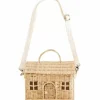 Draagbaar Poppenhuisje Casa Bag Straw Olli Ella