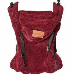 Draagzak Click Carrier Ribbed Velvet Berry Red Bykay