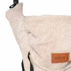 Draagzak Click Carrier Ribbed Velvet Almond Sand Bykay