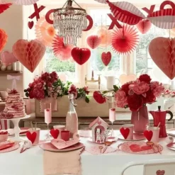 Feestelijke Hartjes Borden Van Meri Meri - Set Van 8 Voor Speciale Gelegenheden