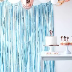 Feestgordijn Blauw Twinkle Twinkle Ginger Ray