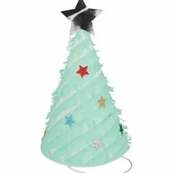 Feesthoedjes Fringed Christmas Trees (6St) Meri Meri