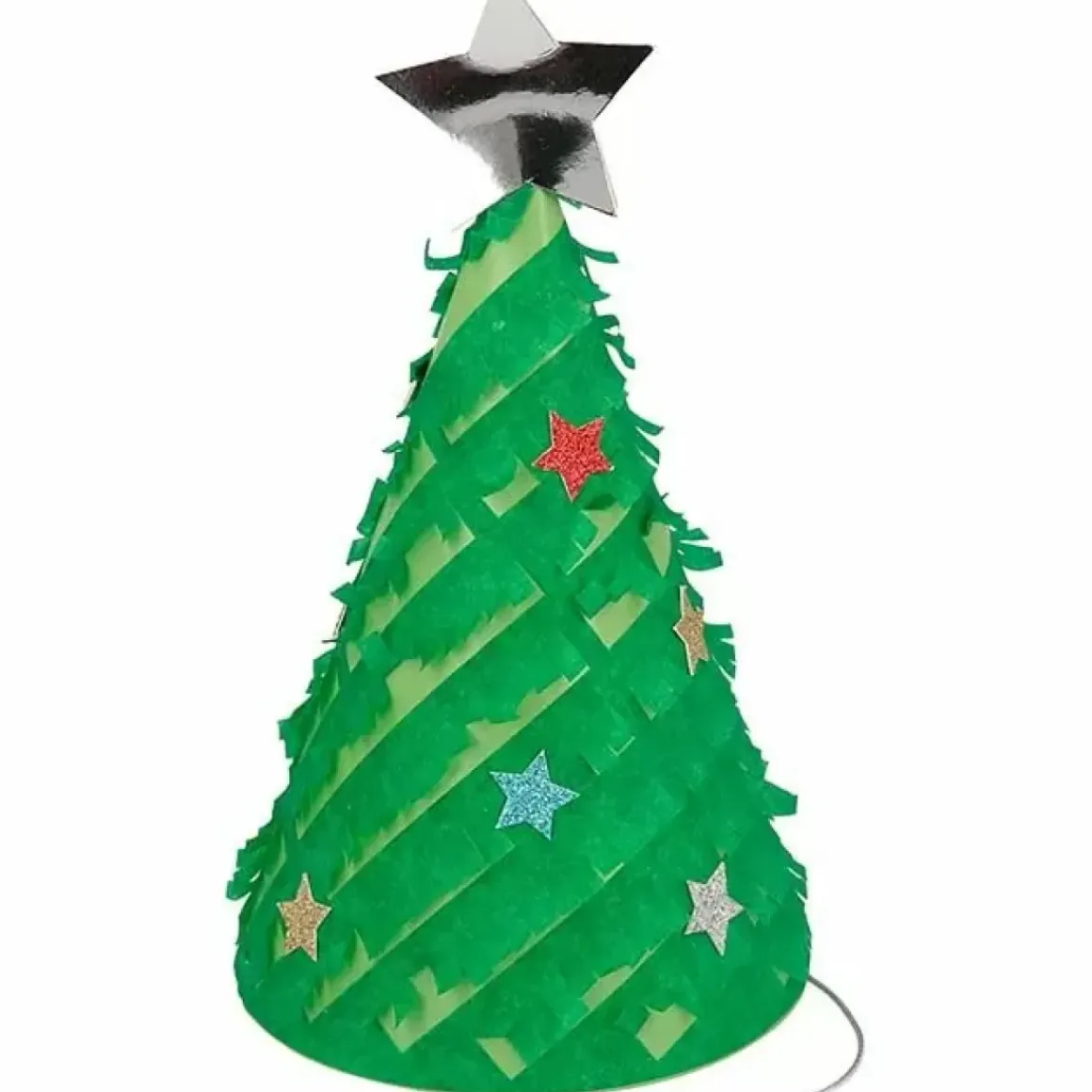 Feesthoedjes Fringed Christmas Trees (6St) Meri Meri