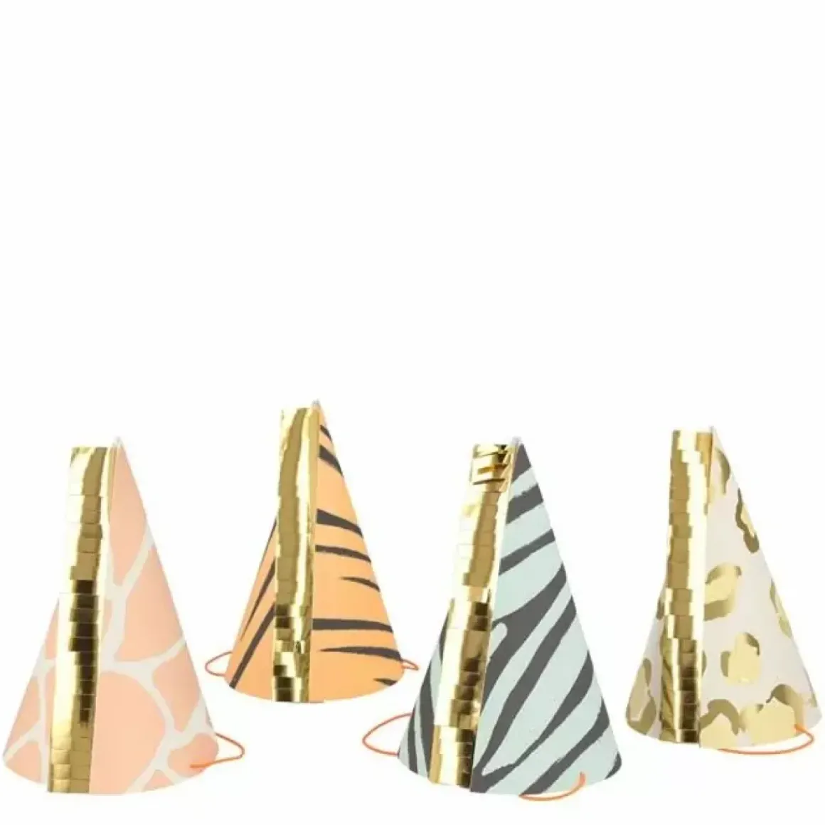 Feesthoedjes Safari Animal Print (8St) Meri Meri