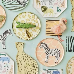 Feesthoedjes Safari Animal Print (8St) Meri Meri