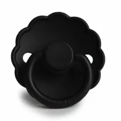 Frigg Fopspeen Natuurrubber Daisy Jet Black