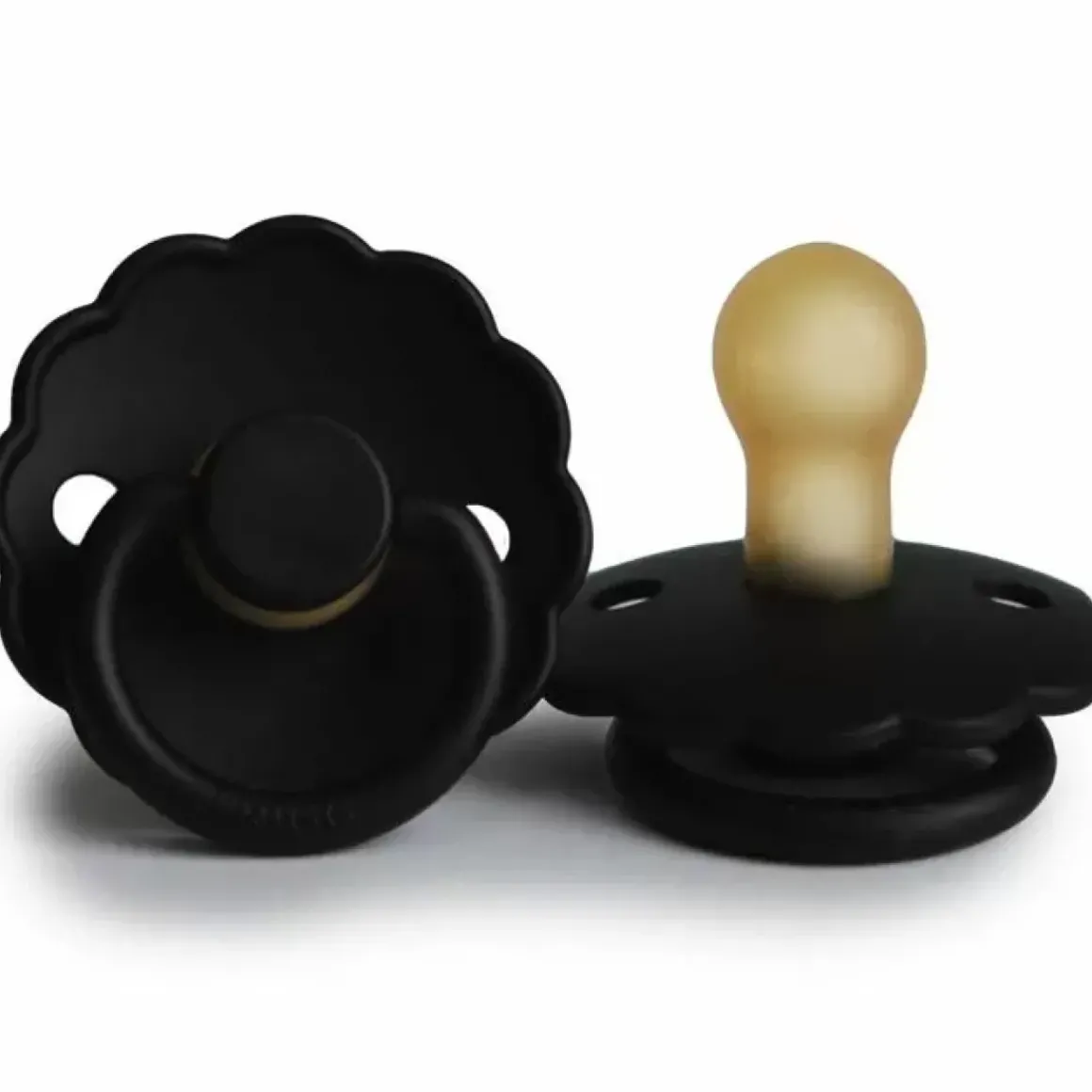 Frigg Fopspeen Natuurrubber Daisy Jet Black