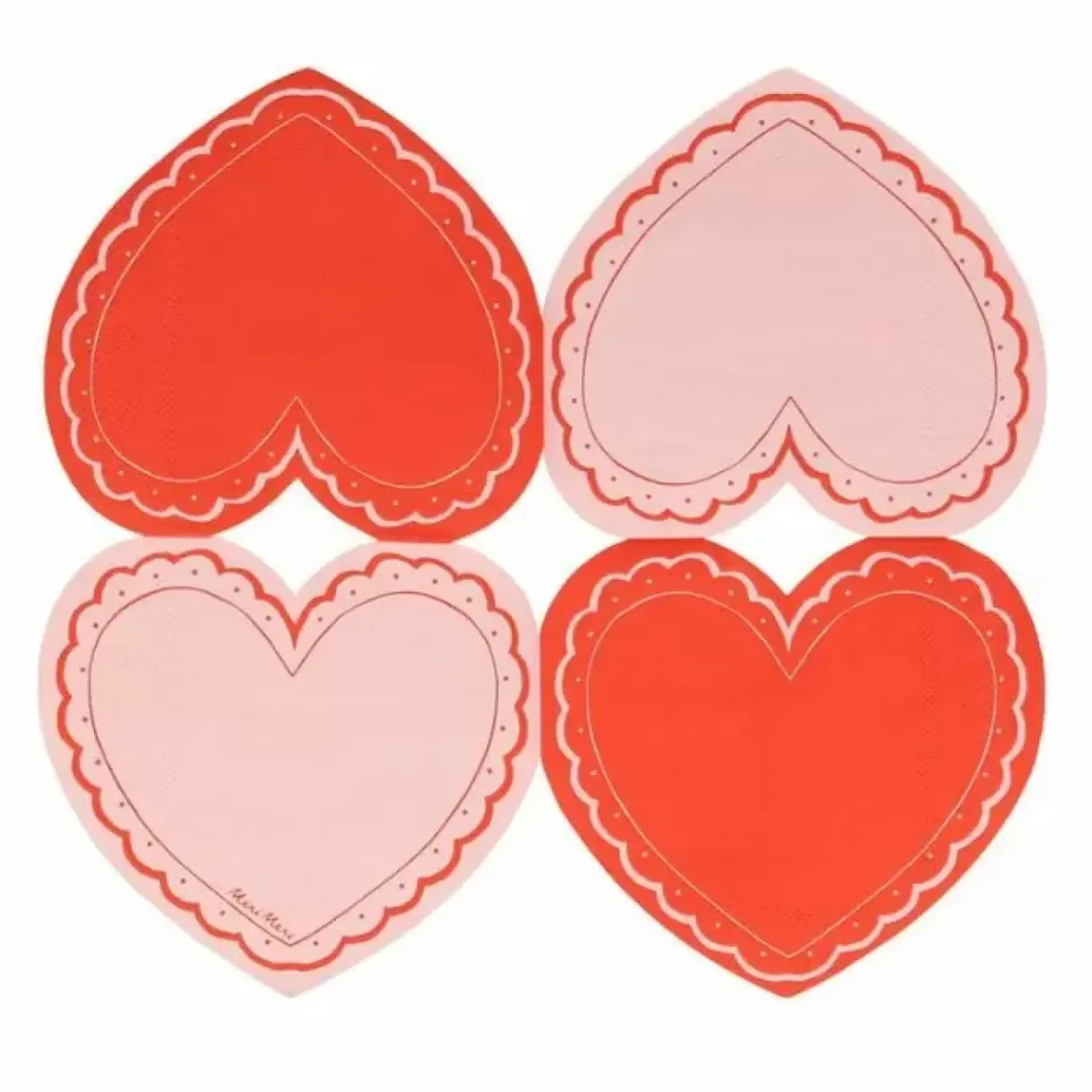 Gebaksservetten Lacy Heart (16St) Meri Meri