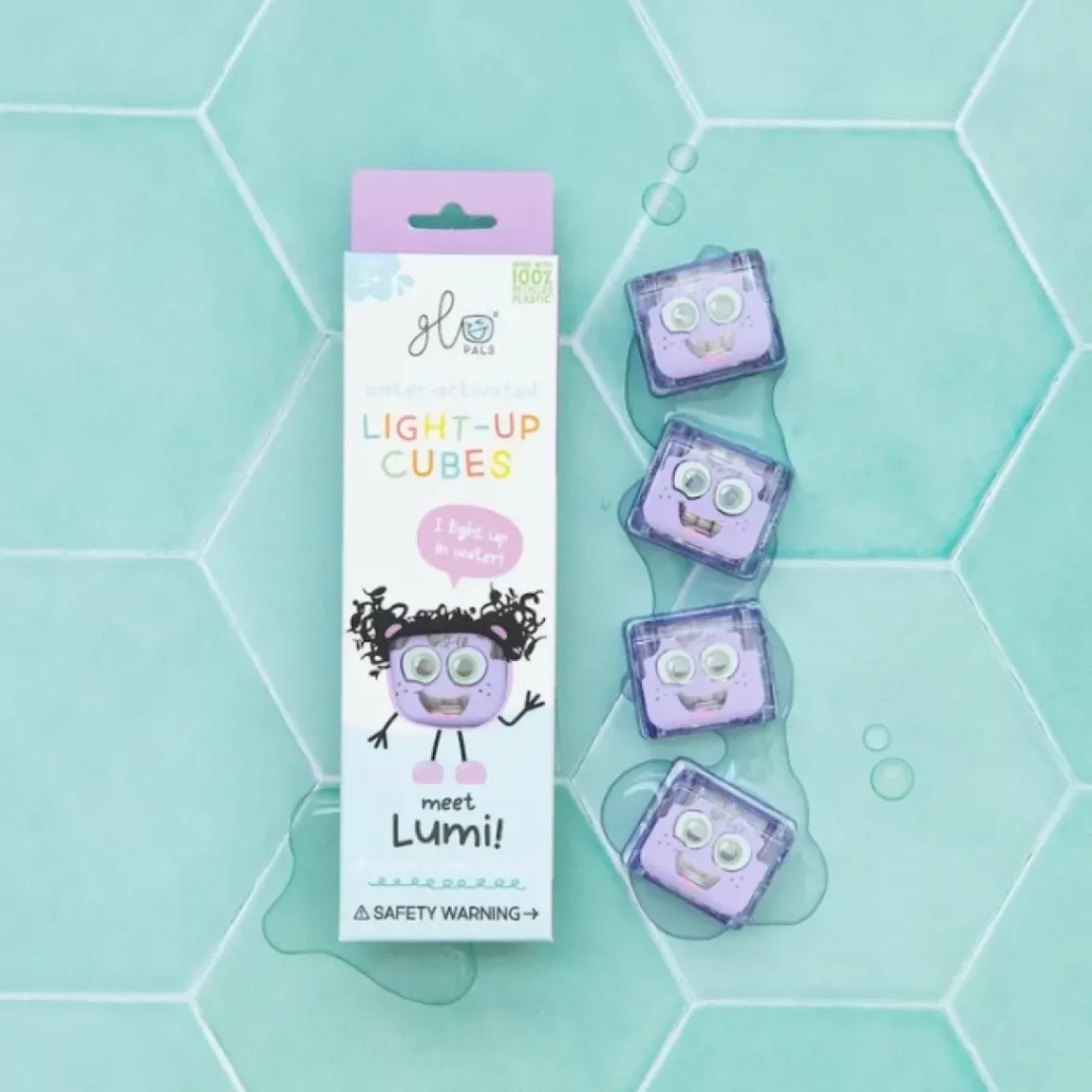 Glo Pals Light Up Cubes Lumi Paars