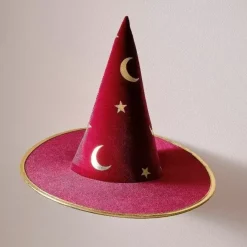 Goochelaarshoed Velvet Rood Ginger Ray