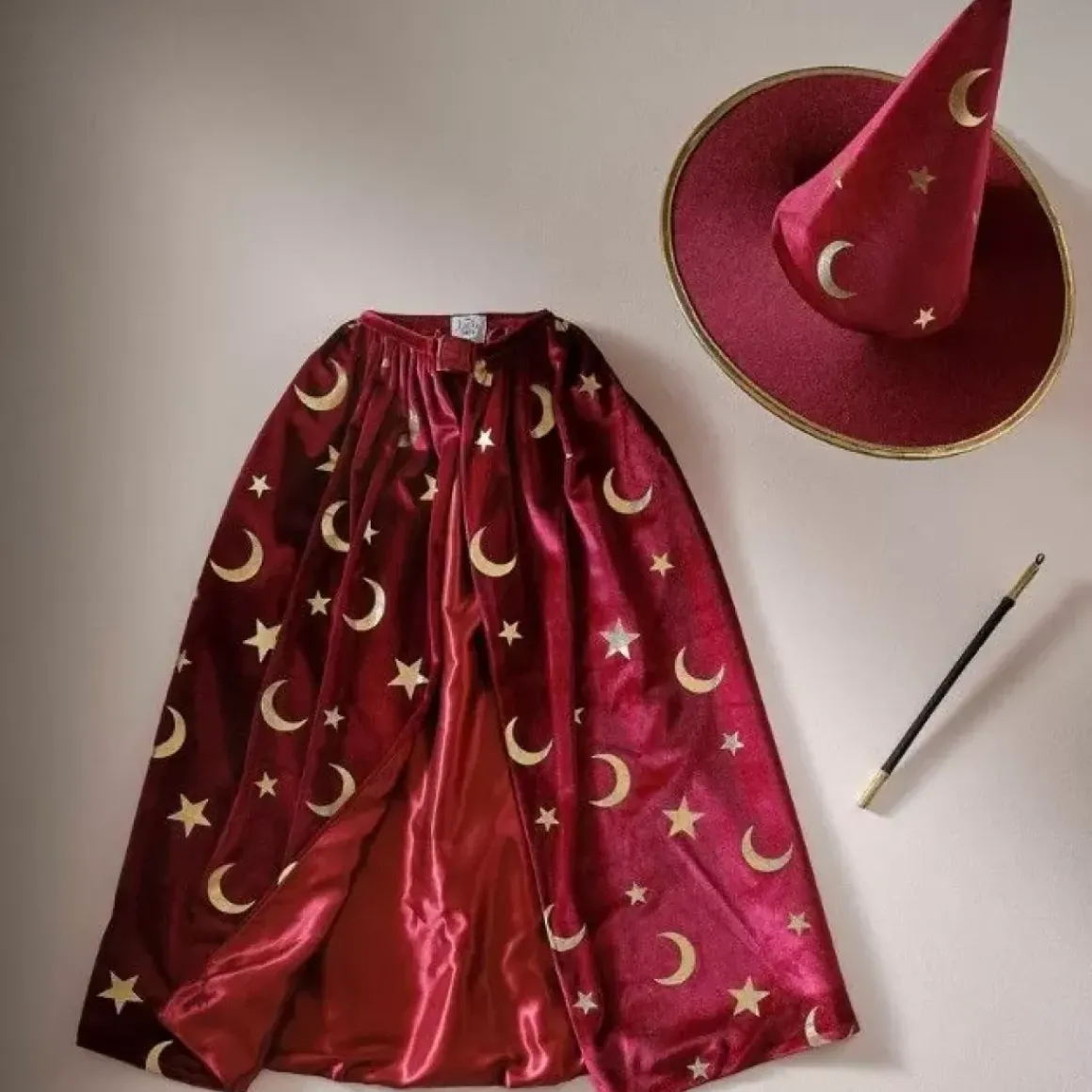 Goochelaarshoed Velvet Rood Ginger Ray