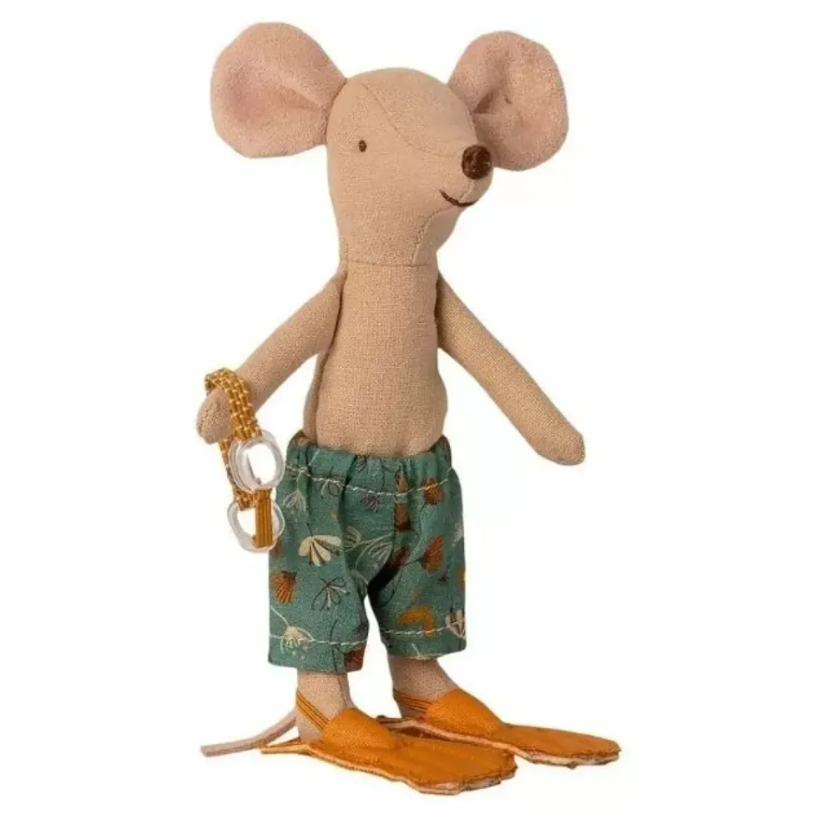 Grote Broer Muis Met Zwemkleding In Strandhuisje Maileg