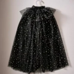 Halloween Heksencape Zwart/Goud Ginger Ray