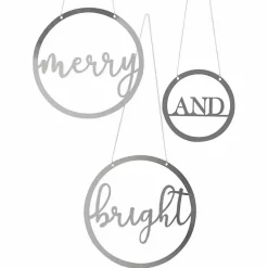 Hangdecoratie Merry And Bright Season For Silver Ginger Ray
