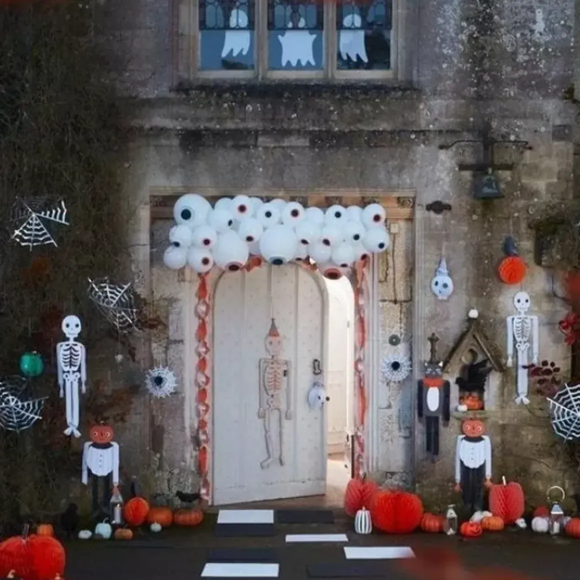 Hangdecoratie Spinnenwebben Pastel Halloween (4St) Meri Meri